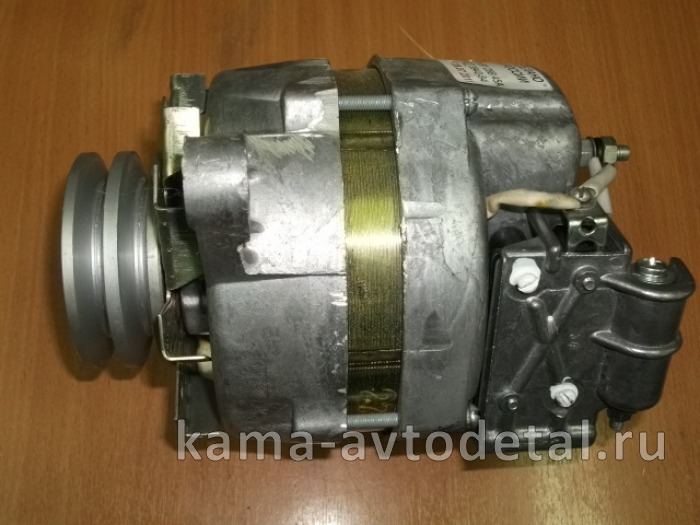 генератор Г-273 (стар.обр., малый, клинов.ремень) 28V-45А."КАМТЭ" (740.3701008-40/ Г273В1-3701000) Г273В