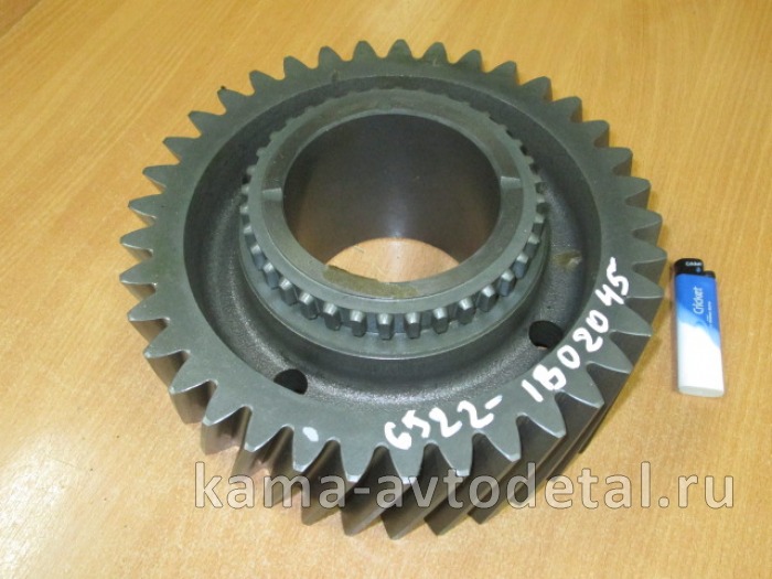 шестерня РК 6522 первич. вала Высшей передачи 6522-1802045 (Z=37)* 6522-1802045 шестерня РК 6522 первич. вала Высшей передачи 6522-1802045 (Z=37)* 6522-1802045