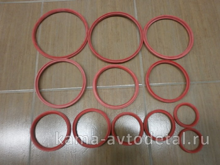 р/к гидроцилиндра 45142 ( полиуретановый ) КРАСНЫЙ П/У 45142-8603000