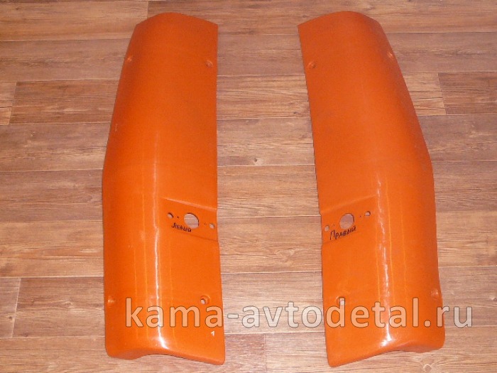 панель кабины-Угловая НАРУЖ. часть Евро ПЛАСТМ. РЫЖАЯ, Правая (ветровик) 65115-8415010 