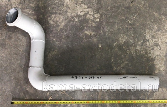 труба глушителя 4326-1203013-41 (Евро-4 "под хомут") правая, от металлорукава 4326-1203013-41