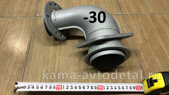 труба приемная - УГОЛ от турбины "Низ УДЛИНЕННЫЙ" ЗАВОД (54115-1203010-30)* 54115-1203010-30