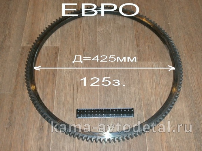 венец маховика ЕВРО 7406.1005125 (обод зубчатый маховика) 1диск.сцепл.* 7406.1005125