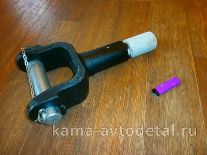 крюк буксировочный передний ЕВРО-3,4 резьбовой ("Большой-6520" в сб. С пальцем) 6560-2806077 6560-2806040