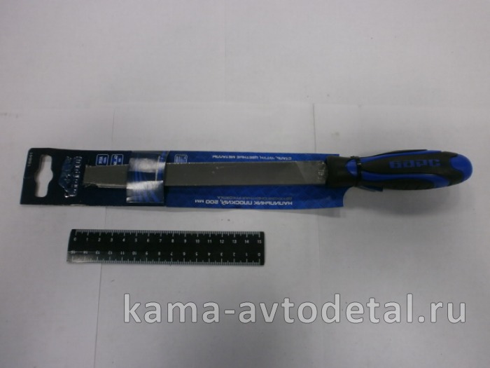 напильник плоский L-200 мм., двухкомпонентная рукоятка// БАРС (15841) 15841