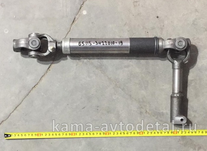 вал кард. рулевой ЕВРО 65115-3422010-19 (длинный флянец, Двн20мм)* 65115-3422010-19 вал кард. рулевой ЕВРО 65115-3422010-19 (длинный флянец, Двн20мм)* 65115-3422010-19