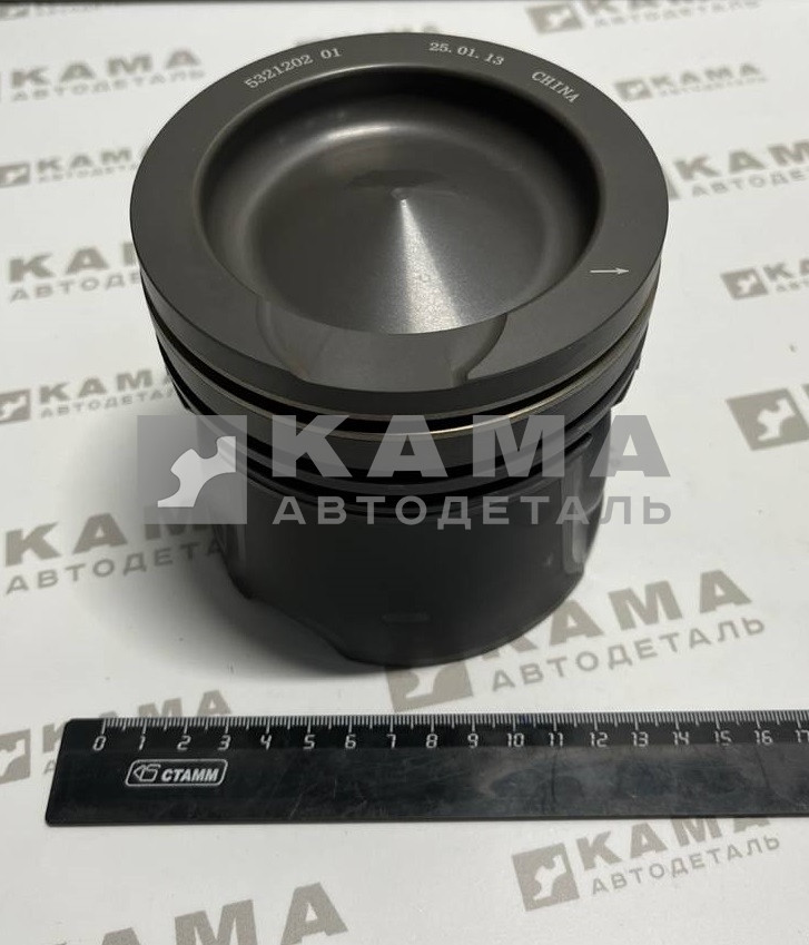 поршень КАММИНС ан. 5321202 проточка под 1 КЛАПАН (большая камера сгорания) 6ISLe, L Е4"цельный"